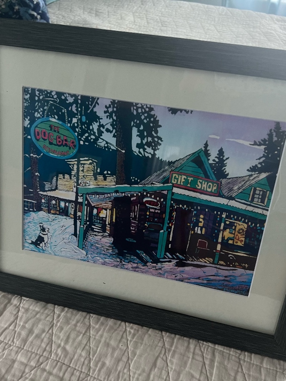 Dog Bar Framed Print // Cuchara, Colorado